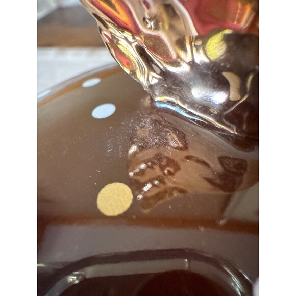 Just Heaven Butterfly Polka Dot Ceramic Storage Jar With Whimsical Gold Wings - Picture 15 of 16